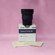 a) Sigma 56mm f/1.4 DC DN Lens | APS-C Portrait Prime | Fast f/1.4 (Code: AB43)