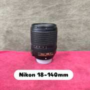 a) Nikon AF-S DX NIKKOR 18-140mm f/3.5-5.6G ED VR Lens | Versatile All-in-One Zoom Lens for Nikon DX DSLR Cameras | Travel, Portrait & Everyday Photography | SK169